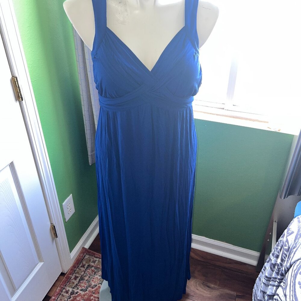New York & Co. Goddess Maxi Dress - Royal Blue - Seize XL